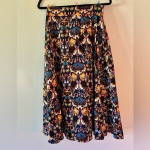 Eva Franco Multicolor Patterned Maxi Skirt